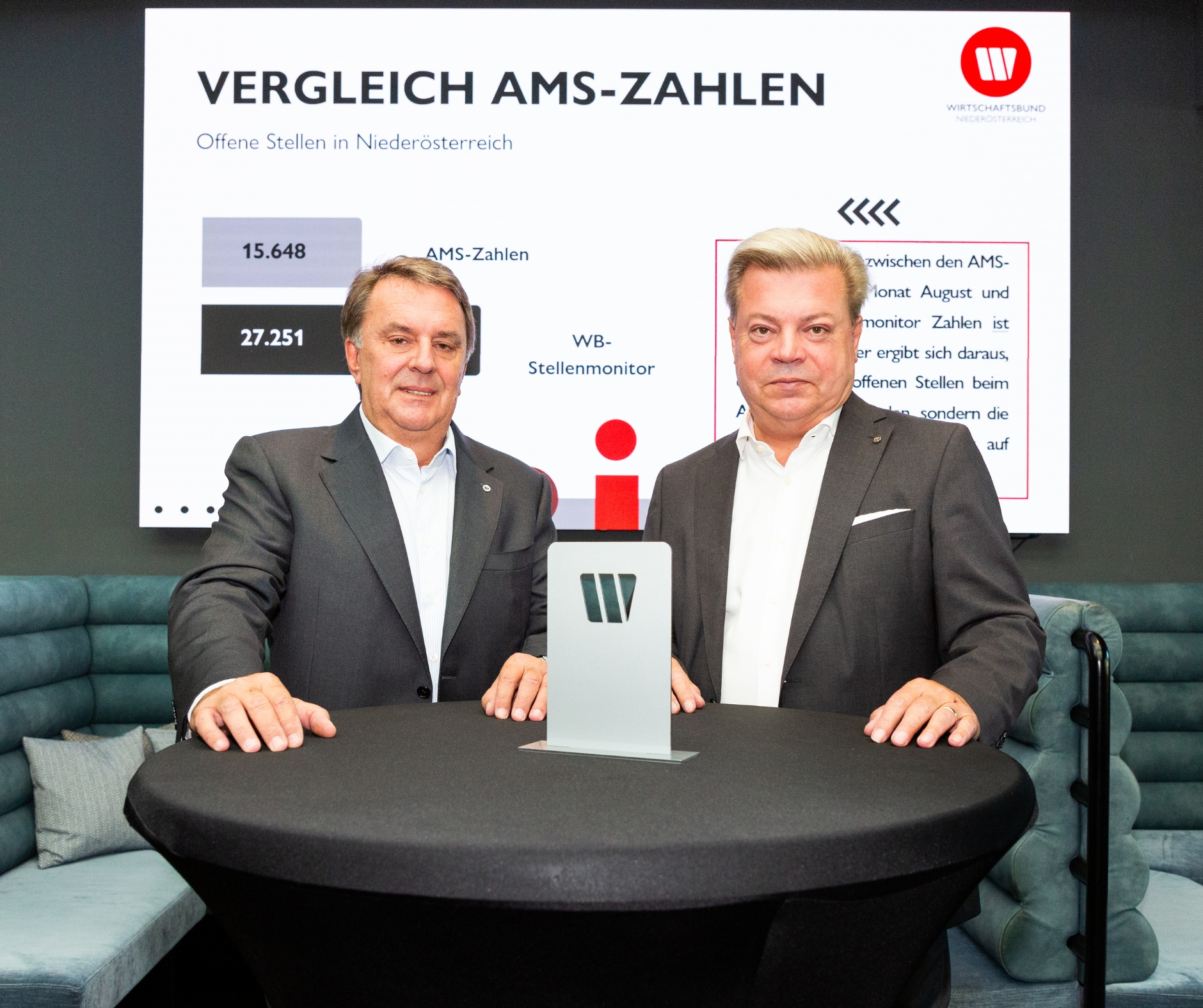 Im Resteraunt Klangspiel warnen Wolfgang Ecker (links) und Harald Servus (rechts) vor den Folgen des Arbeitskräftemangels