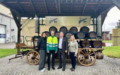 Wirtschaftsbund Niederösterreich auf Betriebsbesuch bei der Brauunion in Wieselburg