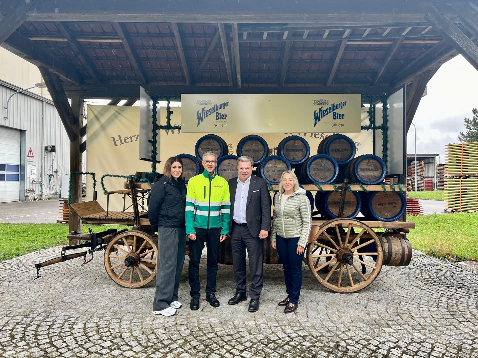 Die Wirtschaftsbund Delegation zu Gast bei der Brauunion im Bezirk Scheibbs