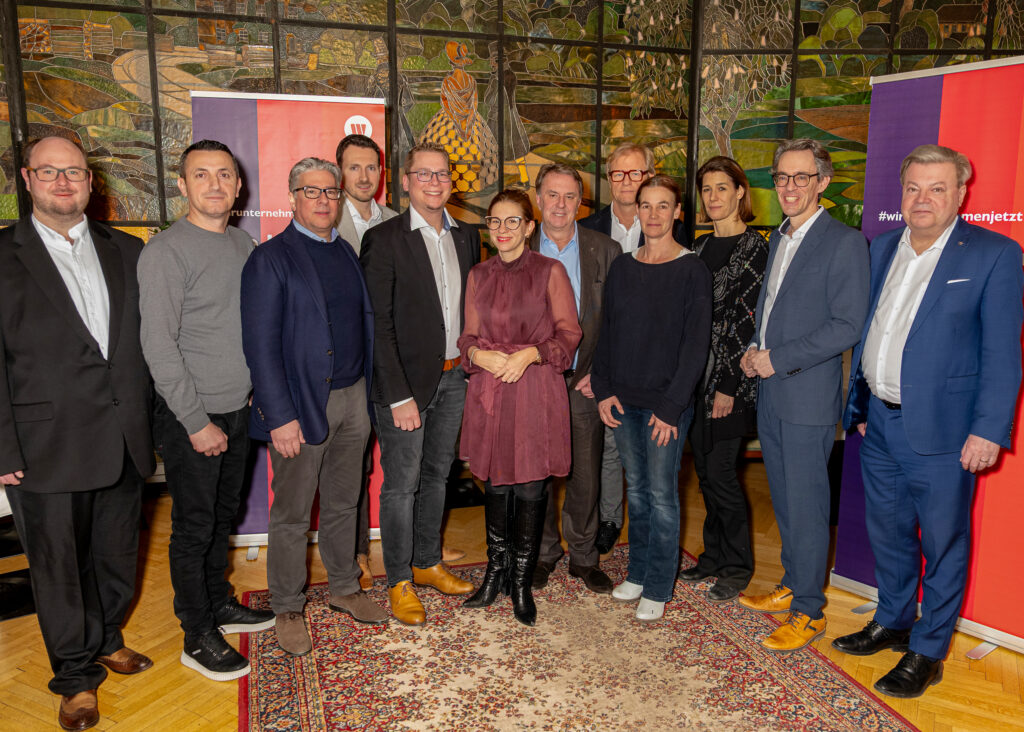 Am Bild der neu gewählte Bezirksgruppenvorstand Baden.