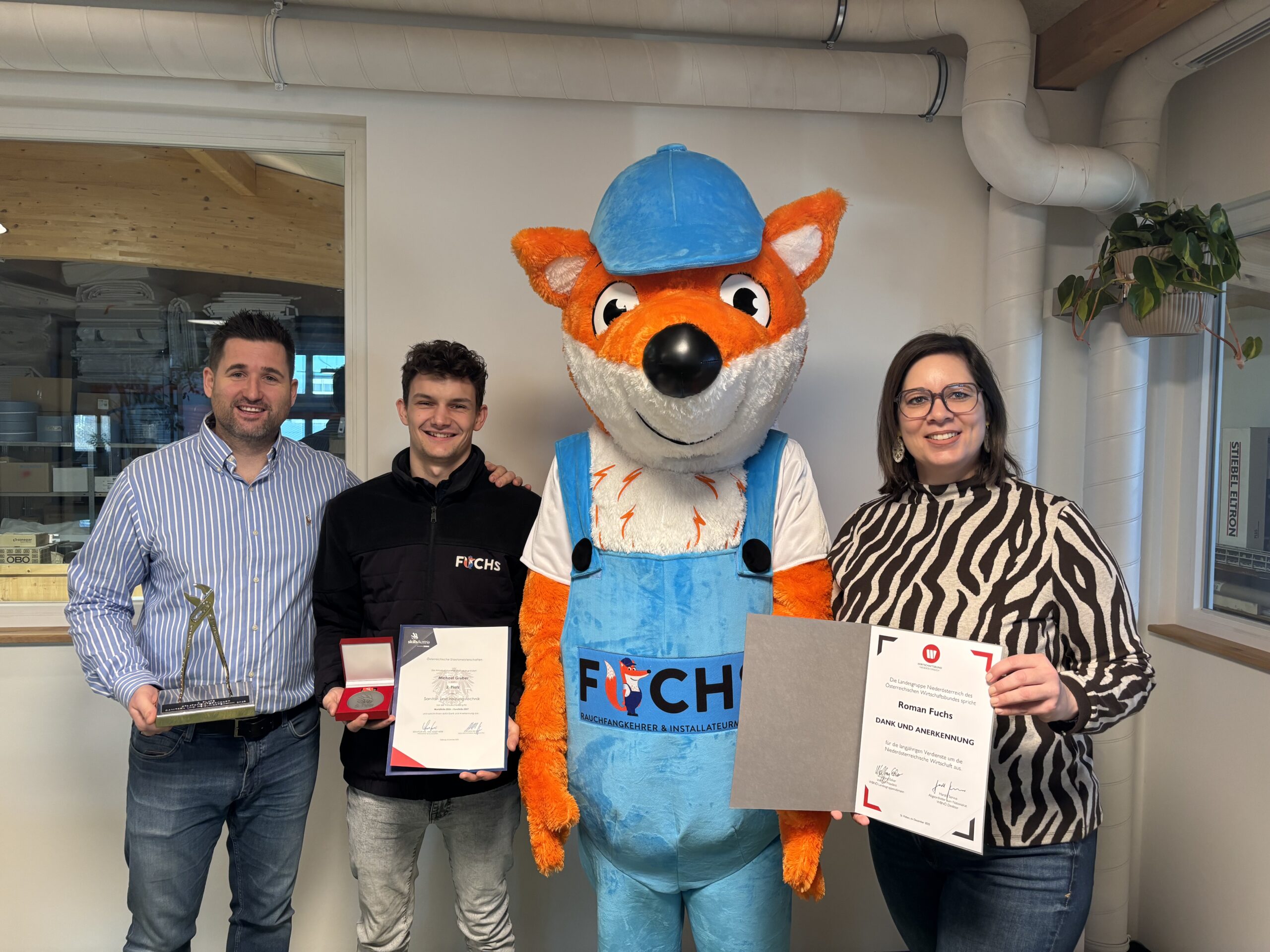 Der Wirtschaftsbund gratuliert Michael Gruber zum Ausgezeichneten 2. Platz.