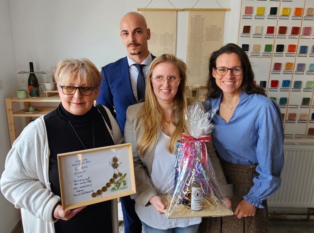 Am Bild Brunhilde Baburek, Adrian Chirita, Helene Gluschitz und Veronika Nutz.